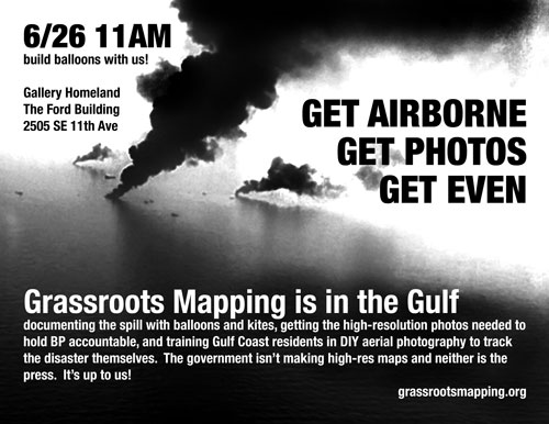 Grassroots Mapping @ Gallery Homeland 6/26